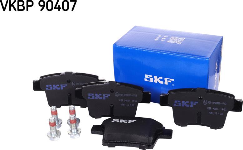 SKF VKBP 90407 - Juego de pastillas de freno www.parts5.com