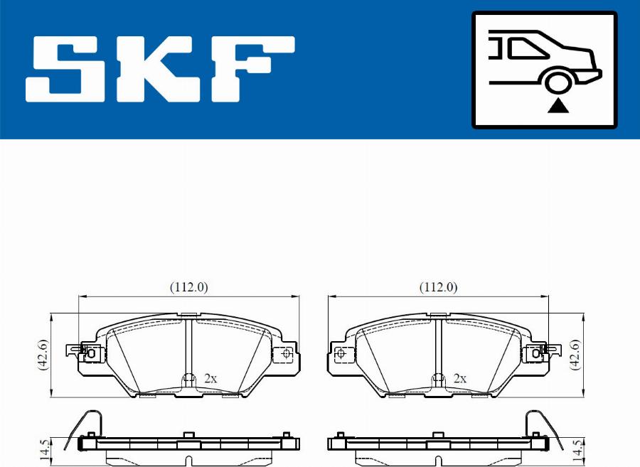 SKF VKBP 90415 A - Set placute frana,frana disc www.parts5.com