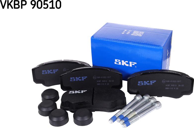SKF VKBP 90510 - Тормозные колодки, дисковые, комплект www.parts5.com