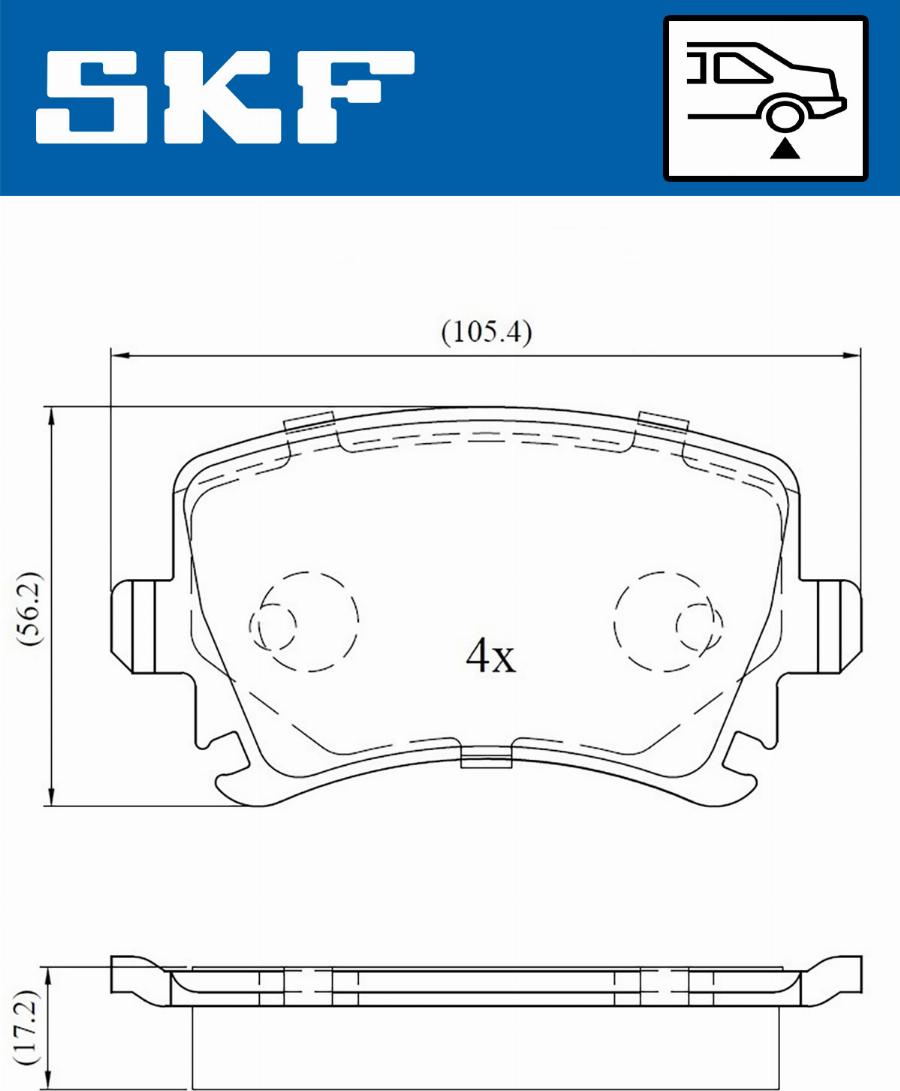 SKF VKBP 90014 - Juego de pastillas de freno www.parts5.com