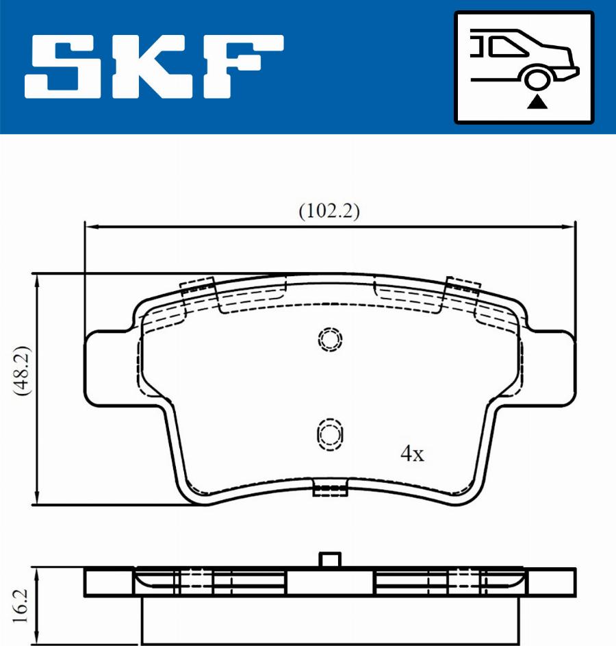 SKF VKBP 90088 - Set placute frana,frana disc www.parts5.com