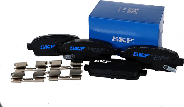 SKF VKBP 90033 A - Sada brzdových platničiek kotúčovej brzdy www.parts5.com