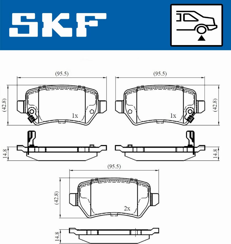 SKF VKBP 90032 A - Brake Pad Set, disc brake www.parts5.com