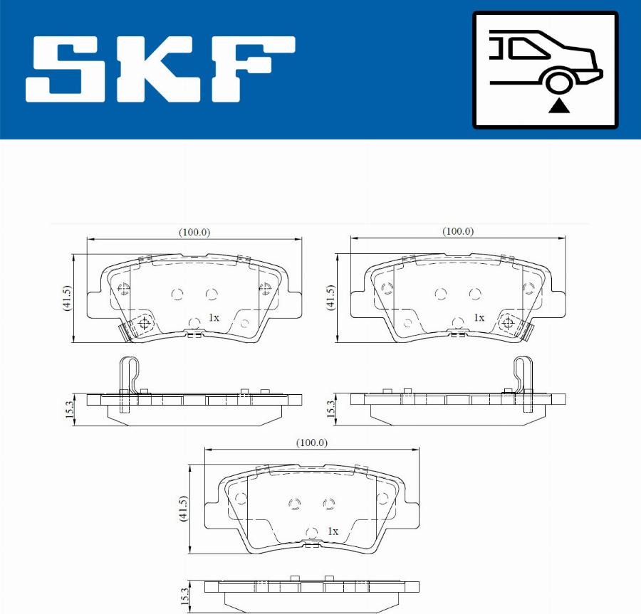 SKF VKBP 90100 A - Juego de pastillas de freno www.parts5.com