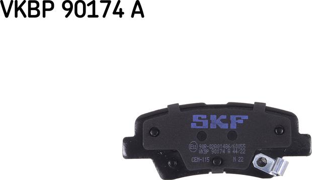 SKF VKBP 90174 A - Juego de pastillas de freno www.parts5.com