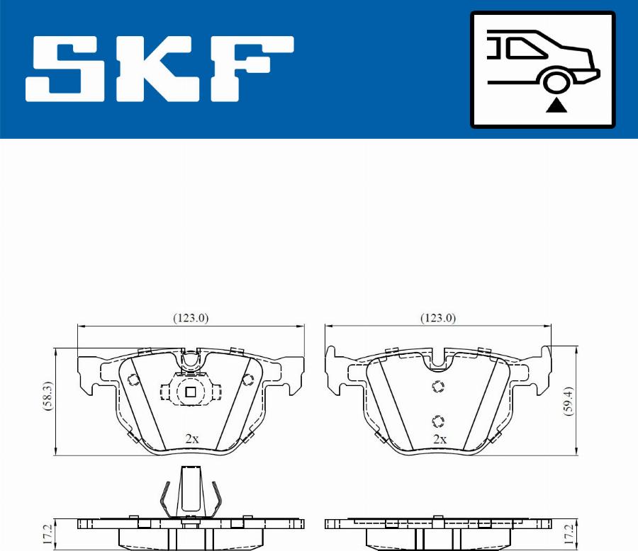 SKF VKBP 90240 - Set placute frana,frana disc www.parts5.com