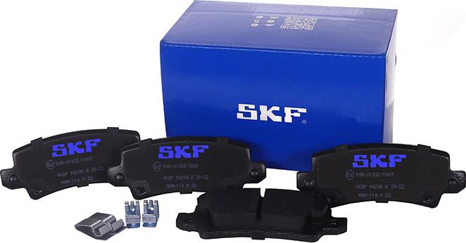 SKF VKBP 90208 A - Тормозные колодки, дисковые, комплект www.parts5.com