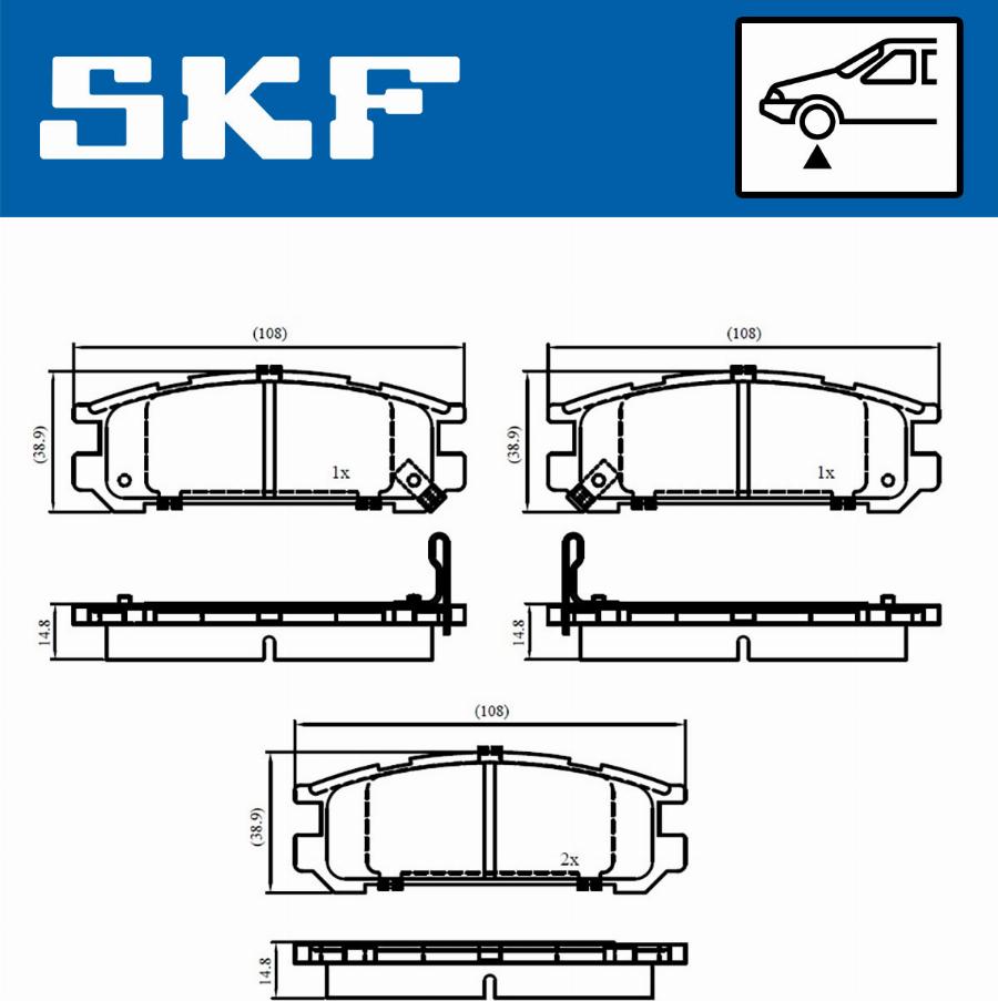 SKF VKBP 80457 - Juego de pastillas de freno www.parts5.com