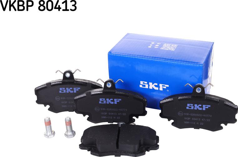 SKF VKBP 80413 - Комплект спирачно феродо, дискови спирачки www.parts5.com