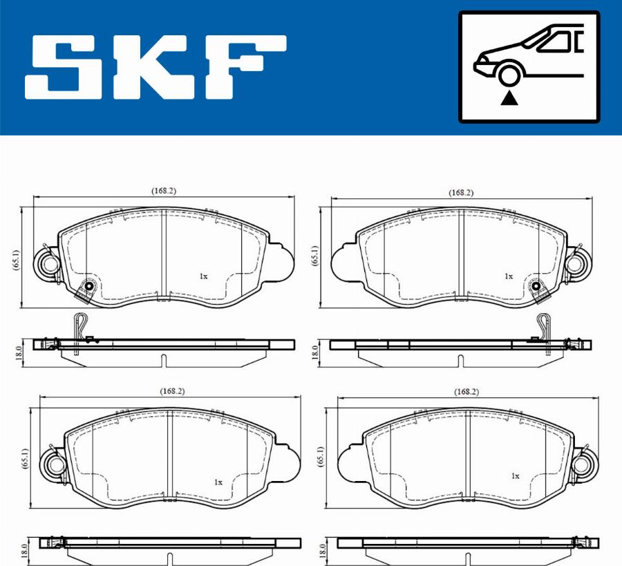 SKF VKBP 80489 A - Brake Pad Set, disc brake www.parts5.com