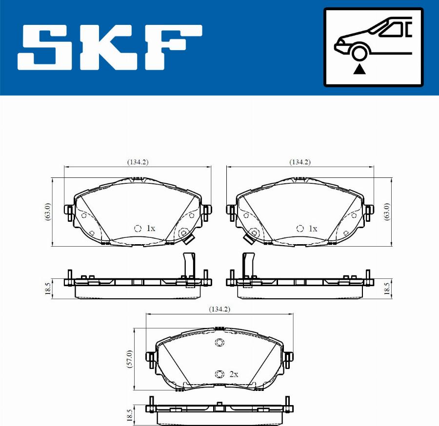 SKF VKBP 80429 A - Brake Pad Set, disc brake www.parts5.com