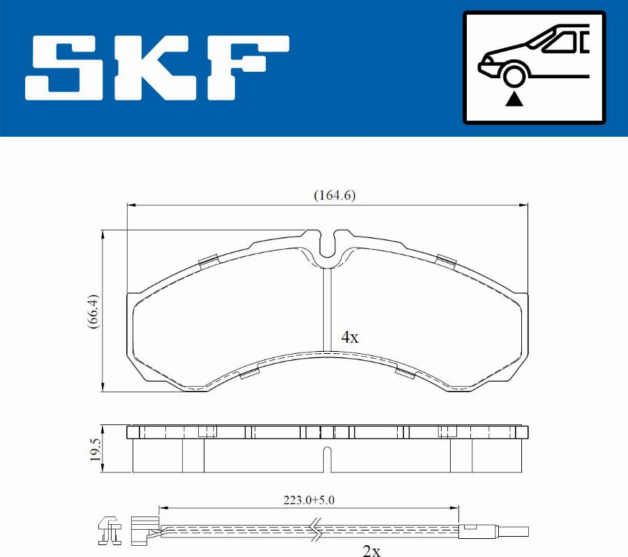 SKF VKBP 80422 E - Brake Pad Set, disc brake www.parts5.com