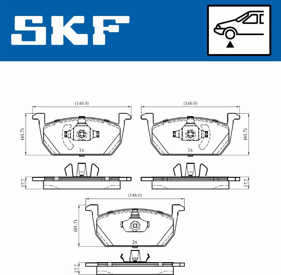 SKF VKBP 80541 - Fren balata seti, diskli fren www.parts5.com