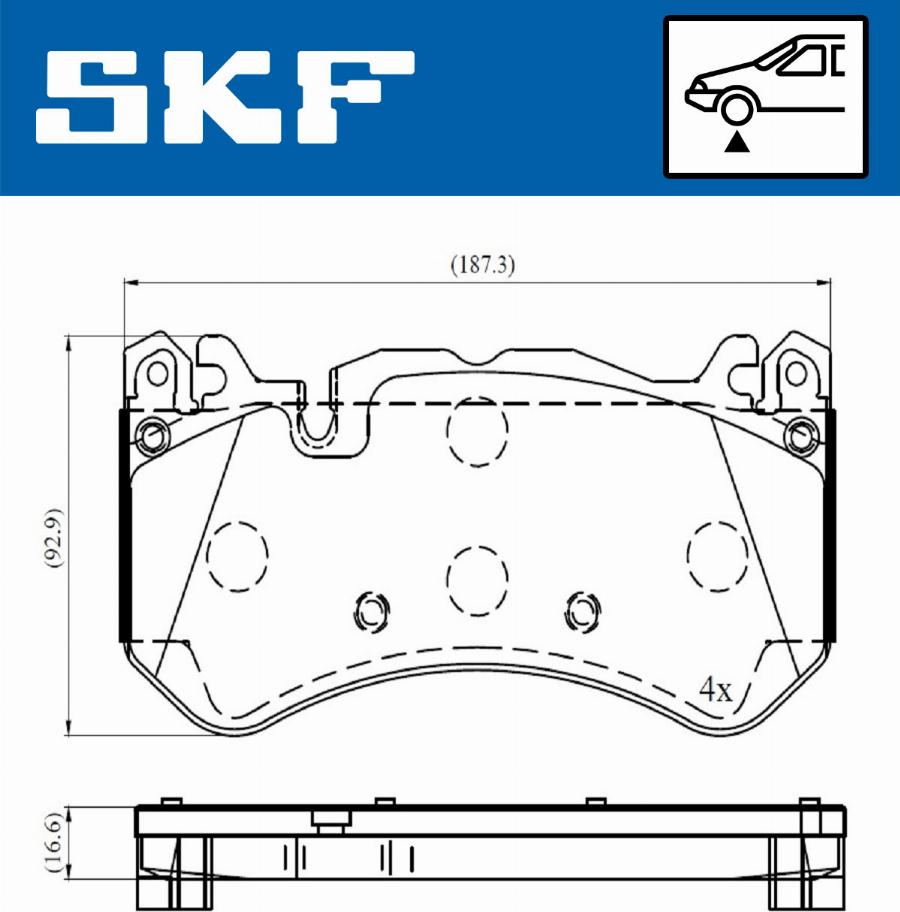 SKF VKBP 80643 E - Set placute frana,frana disc www.parts5.com