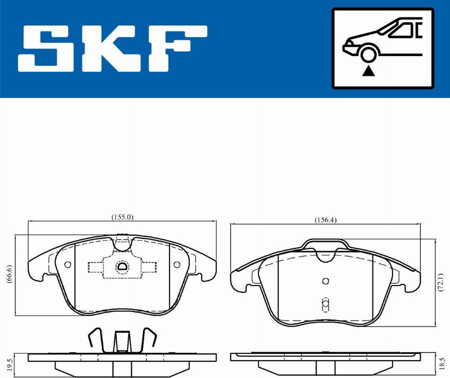 SKF VKBP 80049 - Brake Pad Set, disc brake www.parts5.com