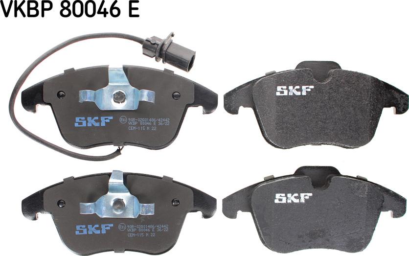 SKF VKBP 80046 E - Set placute frana,frana disc www.parts5.com