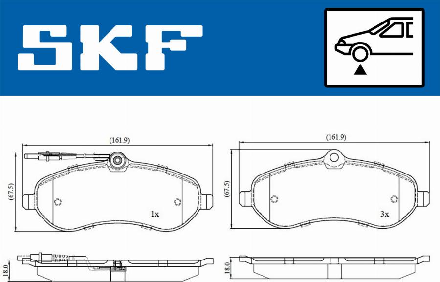 SKF VKBP 80048 E - Brake Pad Set, disc brake www.parts5.com