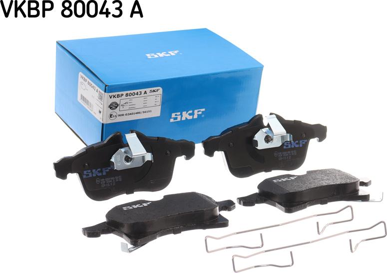 SKF VKBP 80043 A - Juego de pastillas de freno www.parts5.com