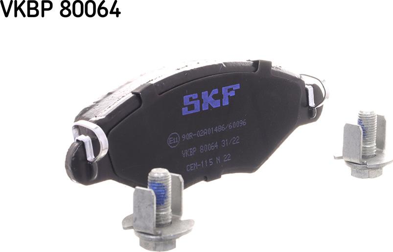 SKF VKBP 80064 - Σετ τακάκια, δισκόφρενα www.parts5.com