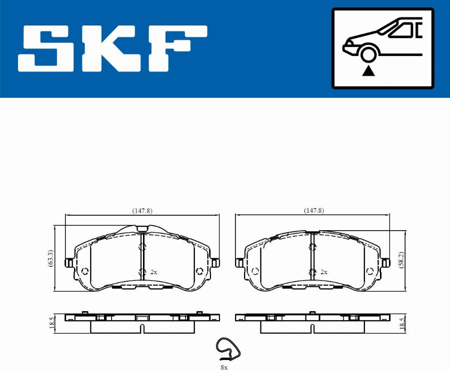 SKF VKBP 80067 - Juego de pastillas de freno www.parts5.com