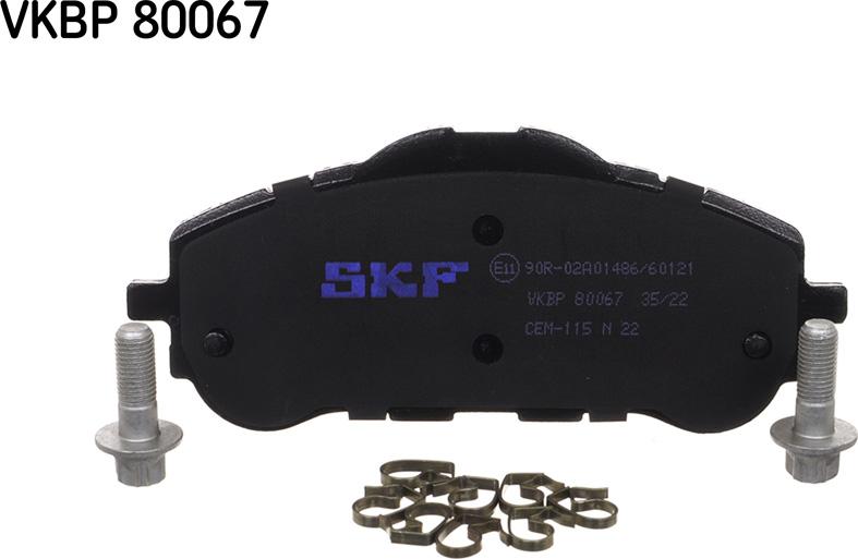 SKF VKBP 80067 - Juego de pastillas de freno www.parts5.com