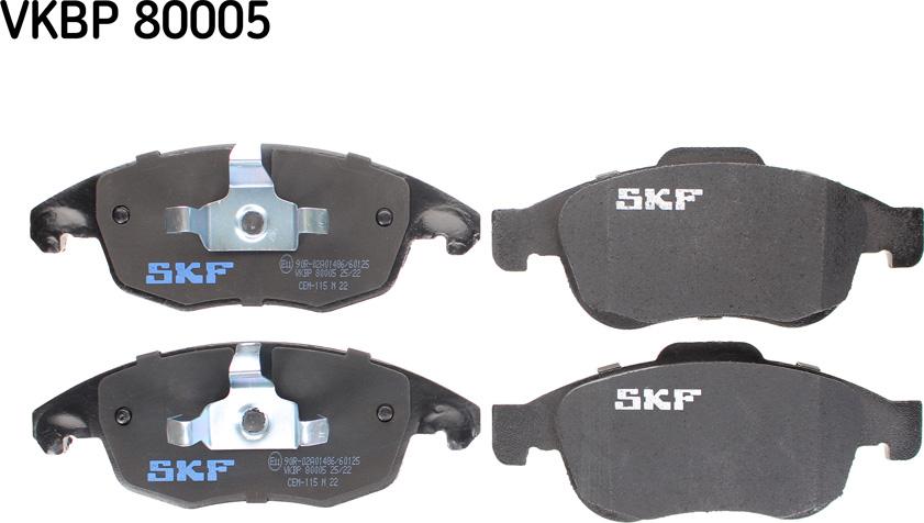 SKF VKBP 80005 - Set placute frana,frana disc www.parts5.com