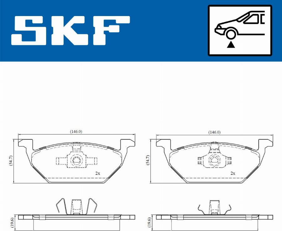 SKF VKBP 80008 - Fren balata seti, diskli fren www.parts5.com