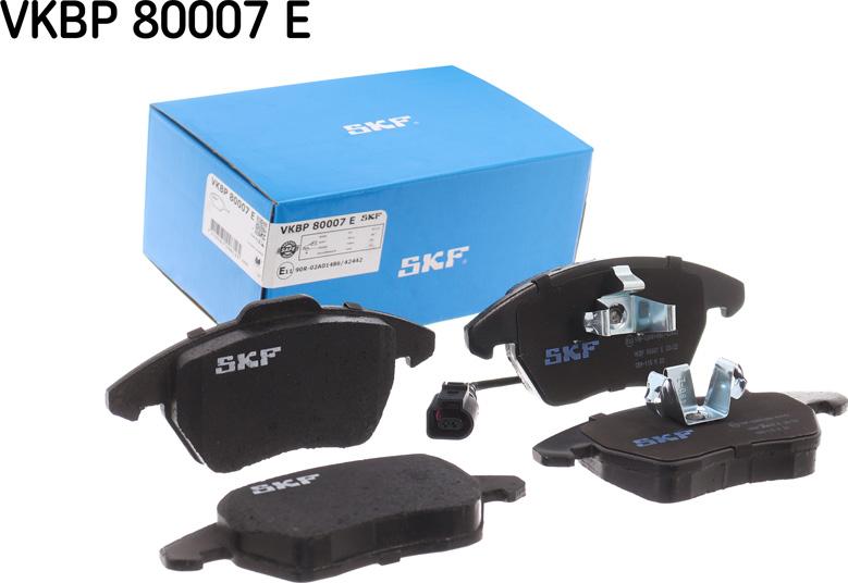 SKF VKBP 80007 E - Fékbetétkészlet, tárcsafék www.parts5.com