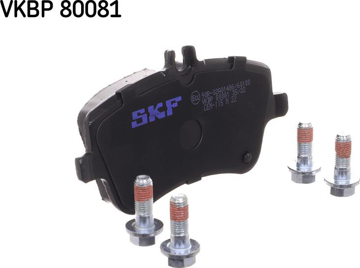 SKF VKBP 80081 - Комплект спирачно феродо, дискови спирачки www.parts5.com