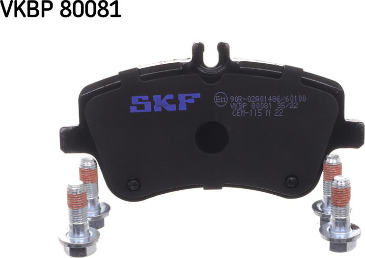 SKF VKBP 80081 - Zestaw klocków hamulcowych, hamulce tarczowe www.parts5.com