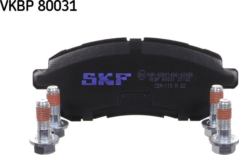 SKF VKBP 80031 - Set placute frana,frana disc www.parts5.com