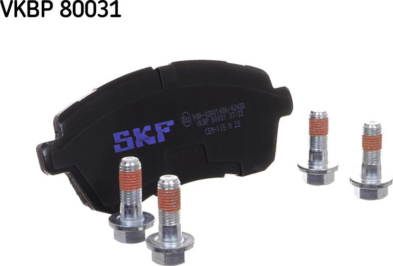 SKF VKBP 80031 - Piduriklotsi komplekt,ketaspidur www.parts5.com