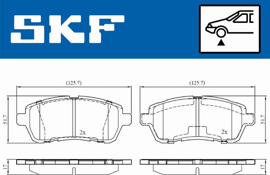 SKF VKBP 80031 - Set placute frana,frana disc www.parts5.com