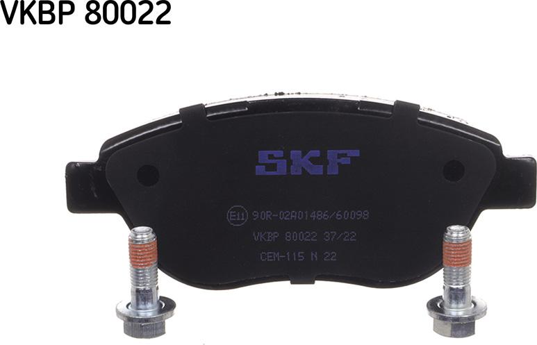 SKF VKBP 80022 - Komplet kočnih obloga, disk kočnica www.parts5.com