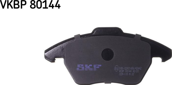 SKF VKBP 80144 - Sada brzdových destiček, kotoučová brzda www.parts5.com