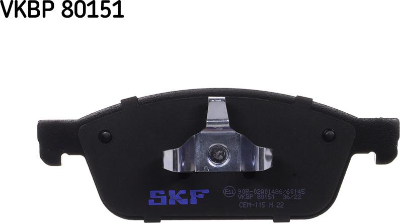 SKF VKBP 80151 - Brake Pad Set, disc brake www.parts5.com