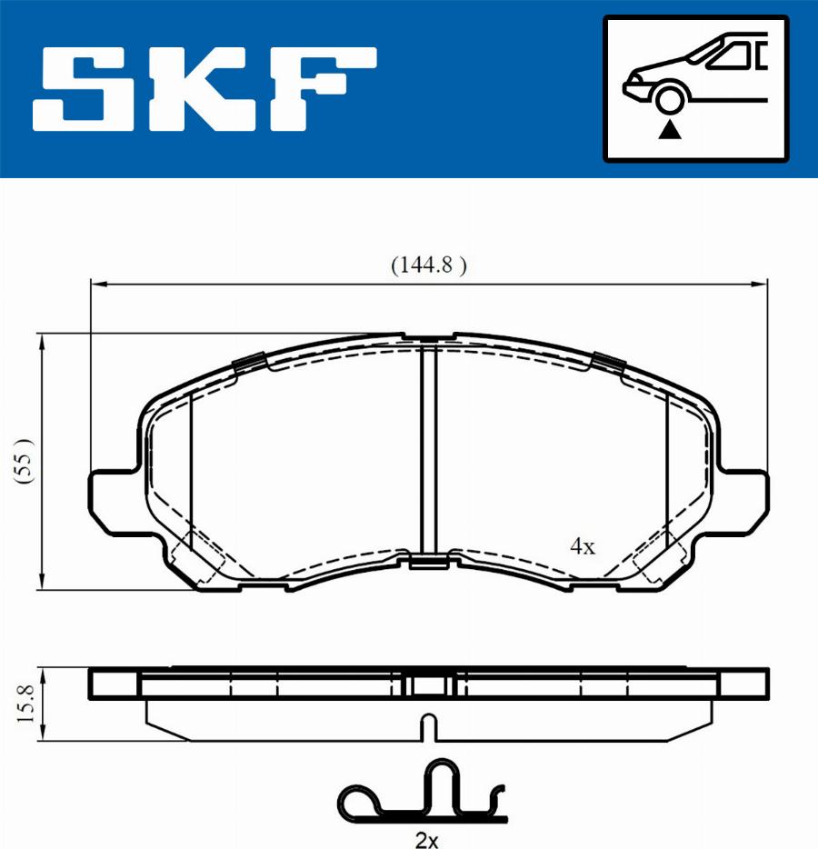 SKF VKBP 80169 A - Set placute frana,frana disc www.parts5.com