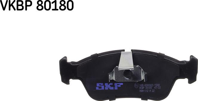 SKF VKBP 80180 - Set placute frana,frana disc www.parts5.com