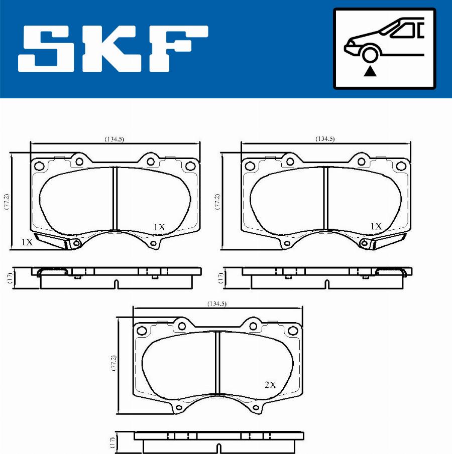 SKF VKBP 80135 A - Set placute frana,frana disc www.parts5.com