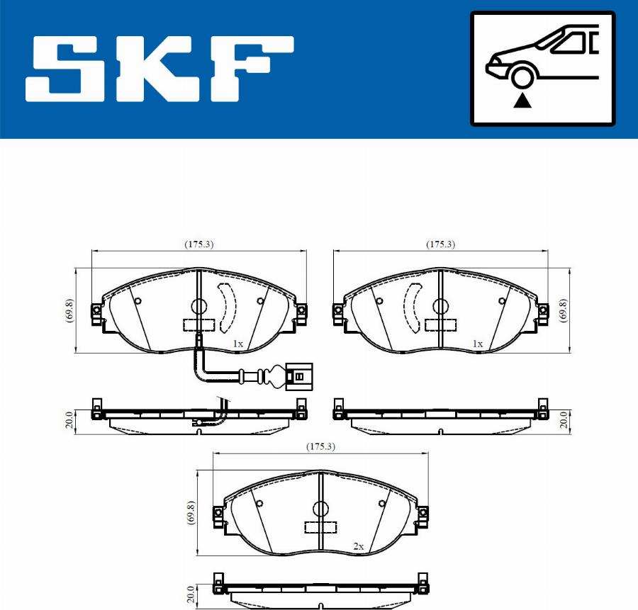 SKF VKBP 80179 E - Set placute frana,frana disc www.parts5.com