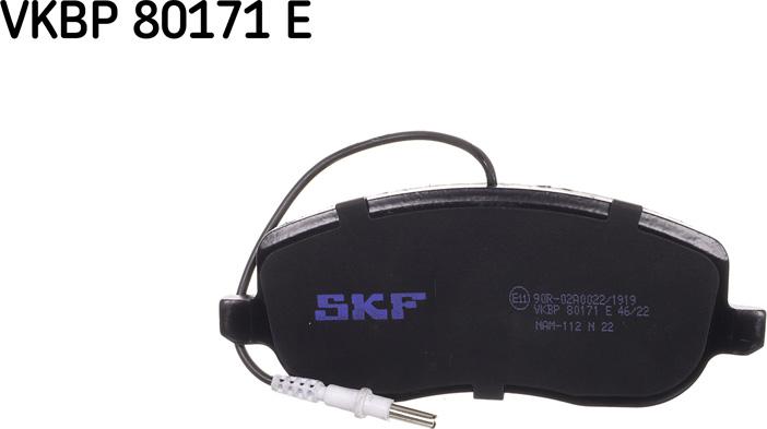 SKF VKBP 80171 E - Piduriklotsi komplekt,ketaspidur www.parts5.com