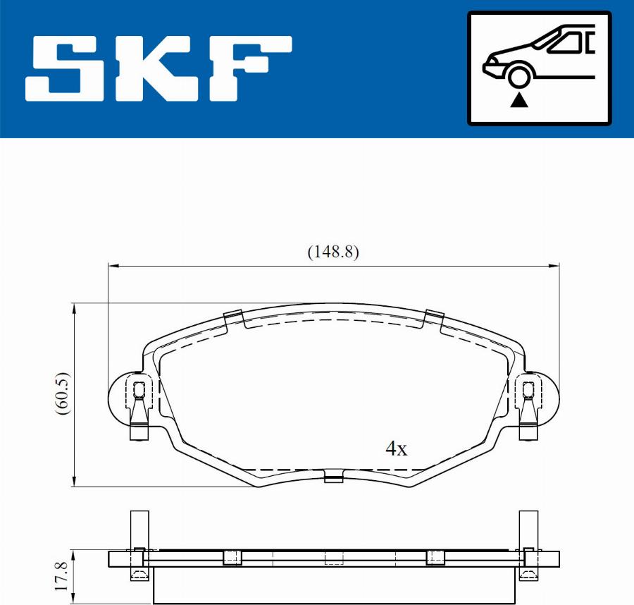 SKF VKBP 80390 - Juego de pastillas de freno www.parts5.com