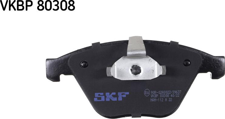 SKF VKBP 80308 - Brake Pad Set, disc brake parts5.com