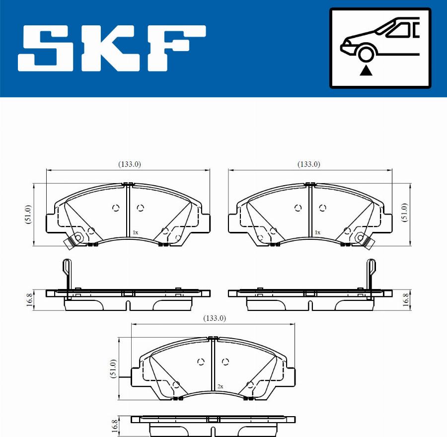 SKF VKBP 80386 A - Brake Pad Set, disc brake www.parts5.com
