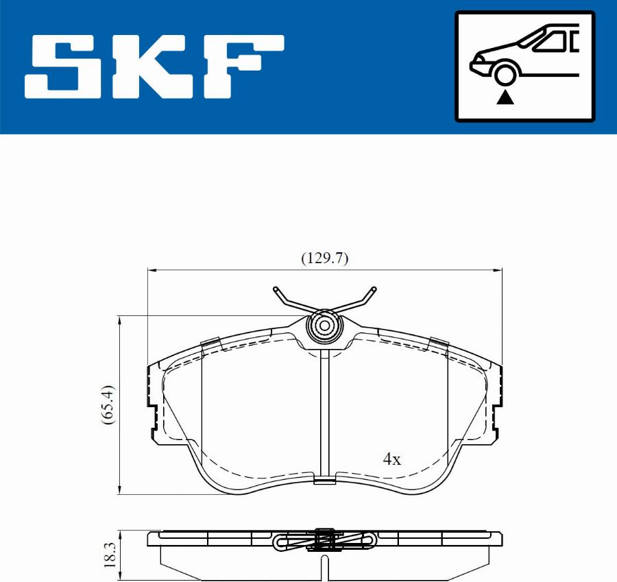 SKF VKBP 80321 - Set placute frana,frana disc www.parts5.com