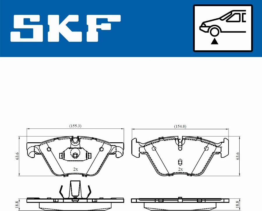 SKF VKBP 80246 - Set placute frana,frana disc www.parts5.com