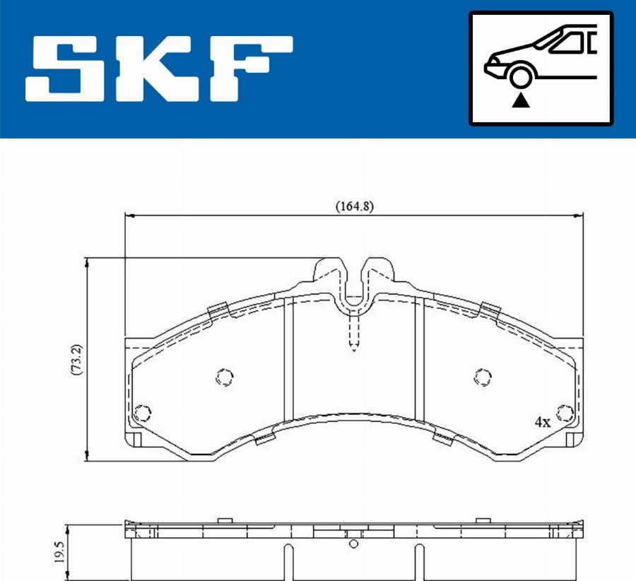 SKF VKBP 80251 - Brake Pad Set, disc brake www.parts5.com