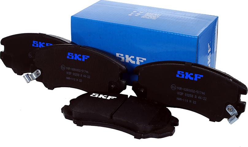 SKF VKBP 80258 A - Комплект спирачно феродо, дискови спирачки www.parts5.com