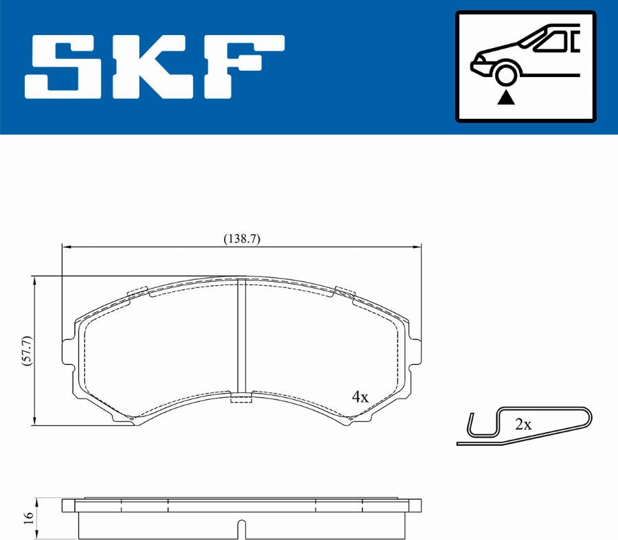 SKF VKBP 80252 A - Set placute frana,frana disc www.parts5.com