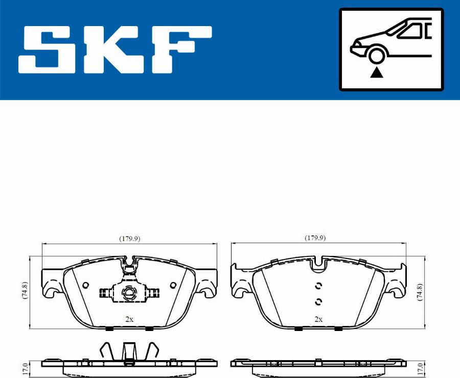 SKF VKBP 80269 E - Brake Pad Set, disc brake www.parts5.com